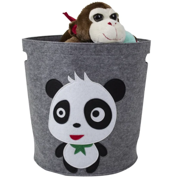 Hot Sale Foldable Cartoon Kids Sundries Organizer Household Items Home Storage Felt Laundry Basket Clothes Laundry Bag - Image 5