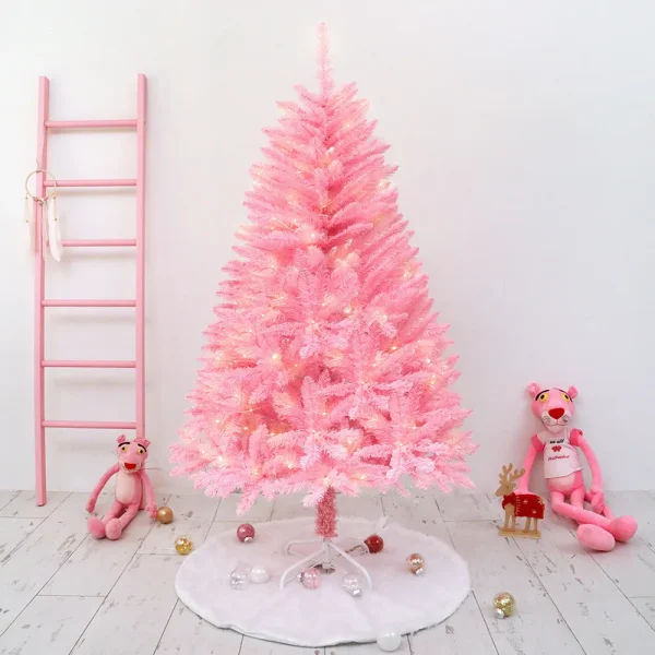 Home Decor Pre Lit Christmas Tree for Decoration Christmas Tree Holiday Indoor 3ft to 7ft Green OEM Customized PVC Item Outdoor - Image 4
