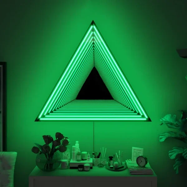 Luxury 3D Tunnel Lamp Mirror Tunnel Light LED Night Light USB Desktop Lamp for Christmas Festival Party  Home Bar  Decor - Image 3