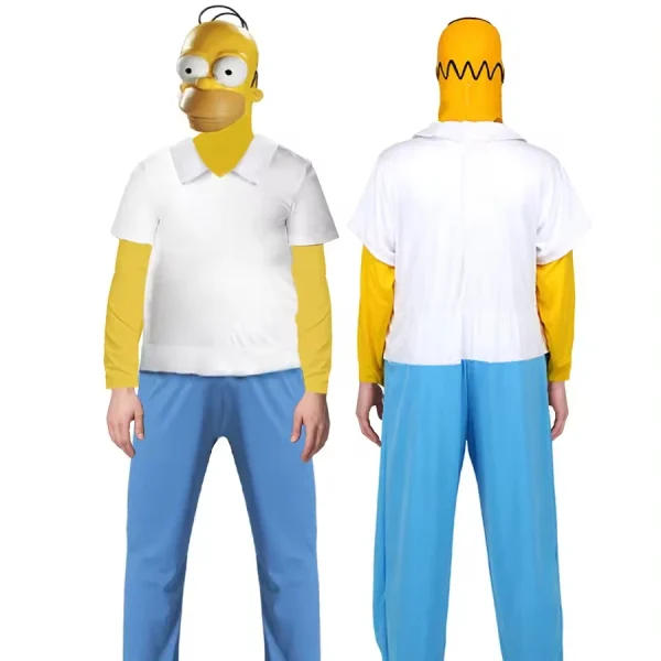 Family Stage Performance Cos Home Simpsons Animation Same Cosplay Costume - Image 5