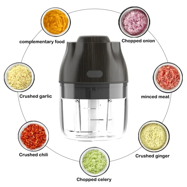 Kitchen Items Vertical Speedy Artifact Durable Mincer With Button - Image 6