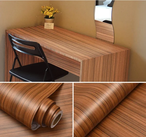 ABLE furniture coating film home easy cleaning protective film PP decorative foil for flat wrapping on wood board for furniture - Image 5