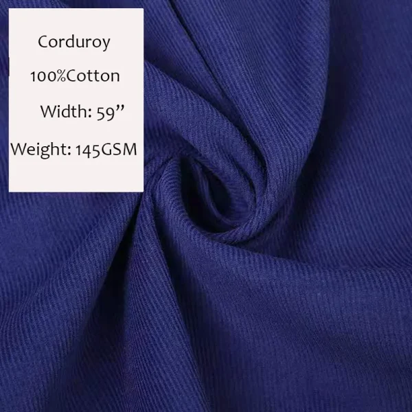 High Quality 100% Cotton Stock Corduroy Fabric for  home textiles  and men's and women's clothing - Image 6