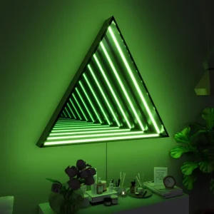 Luxury 3D Tunnel Lamp Mirror Tunnel Light LED Night Light USB Desktop Lamp for Christmas Festival Party  Home Bar  Decor