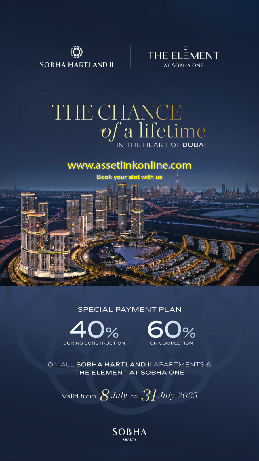 A once-in-a-lifetime chance to own in the heart of Dubai