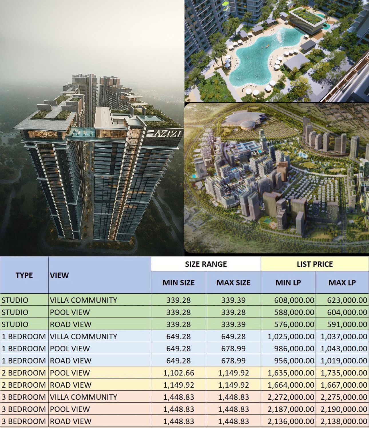 Own your studio in Milan by Azizi starting from only 576,000 AED.. Limited Offer